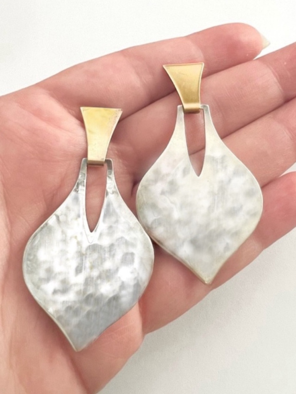 James Avery 14k gold & silver Seville dangle earrings